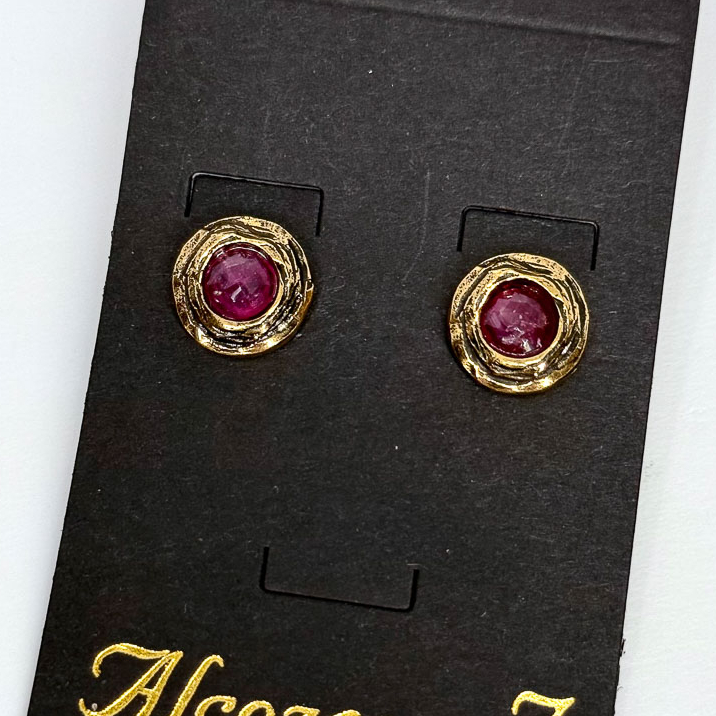 Серьги Alcozer & J с рубином