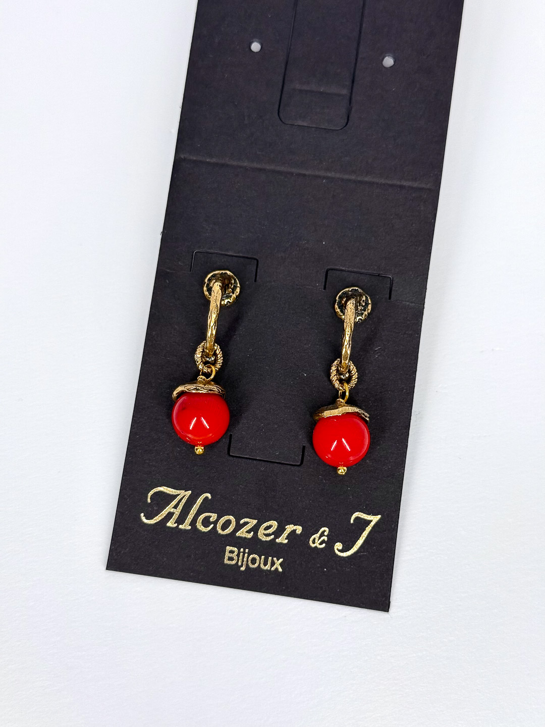 Серьги Alcozer & J с кораллом