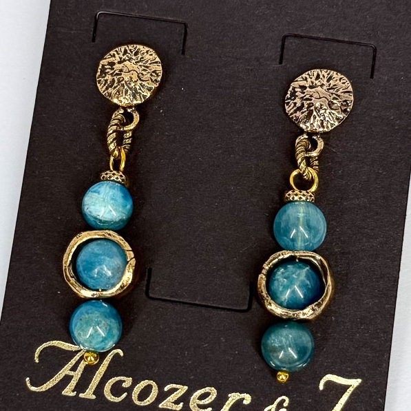 Серьги Alcozer & J с аквамарином
