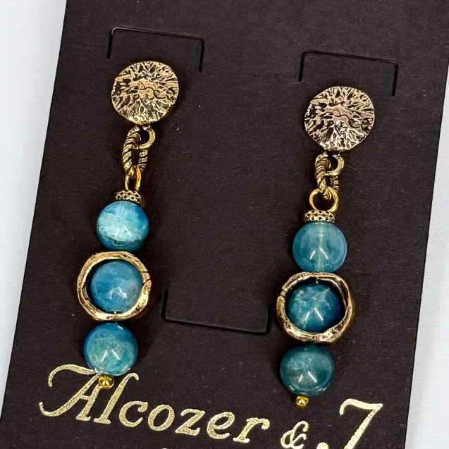 Серьги Alcozer & J с амазонитом