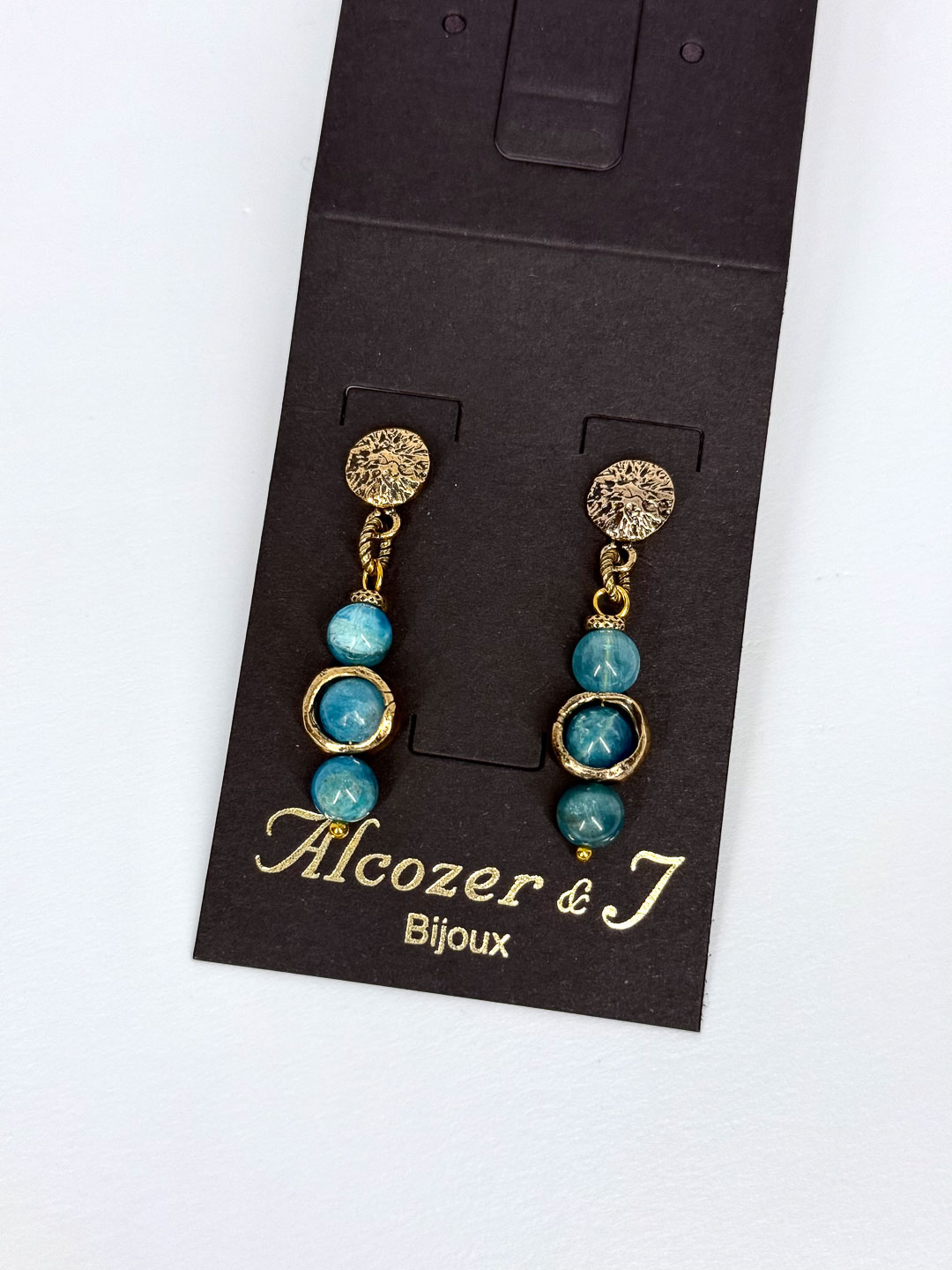 Серьги Alcozer & J с аквамарином