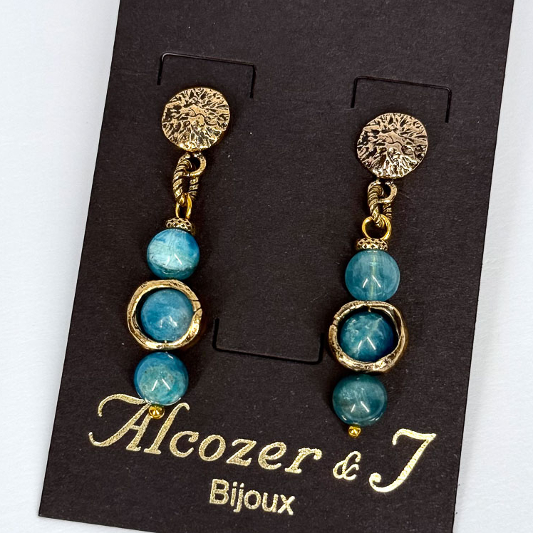 Серьги Alcozer & J с амазонитом
