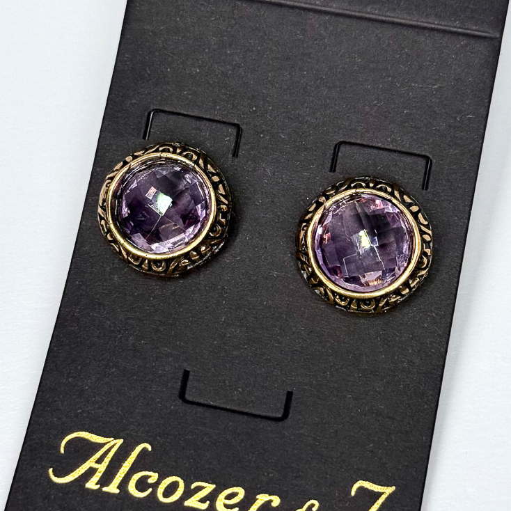Серьги Alcozer & J с аметистом