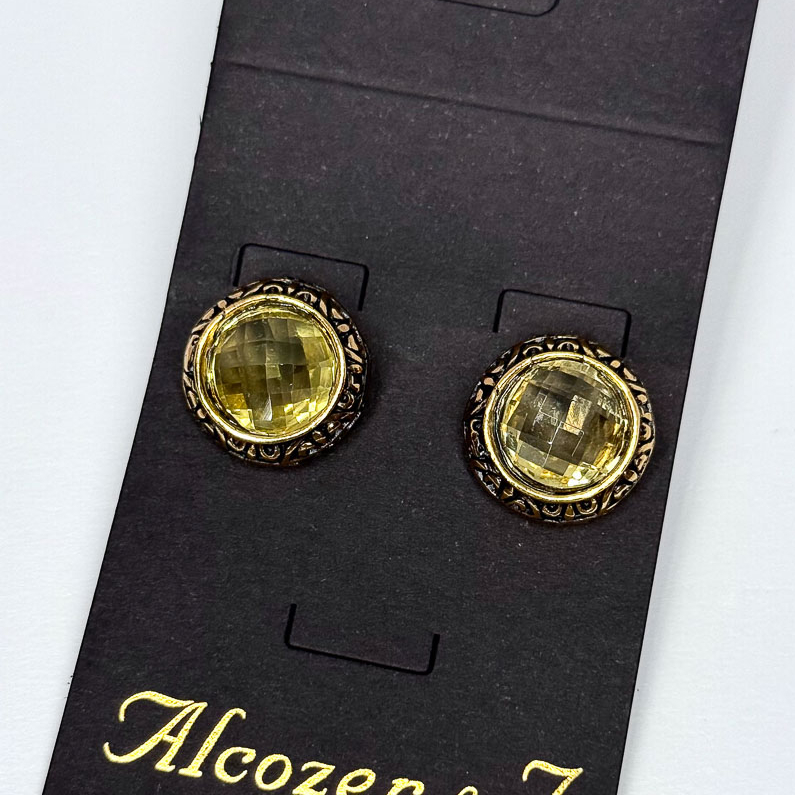 Серьги Alcozer & J с цитрином