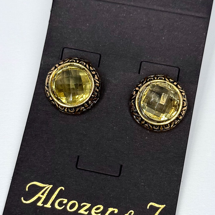 Серьги Alcozer & J с цитрином
