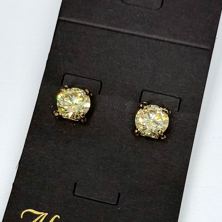 Серьги Alcozer & J Swarovski светло-зеленые