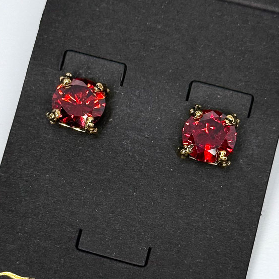 Серьги Alcozer & J Swarovski алые