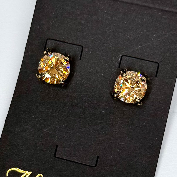 Серьги Alcozer & J Swarovski золотистые