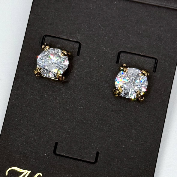Серьги Alcozer & J Swarovski прозрачные