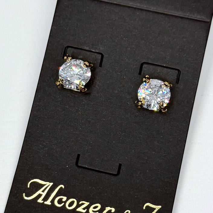 Серьги Alcozer & J Swarovski прозрачные