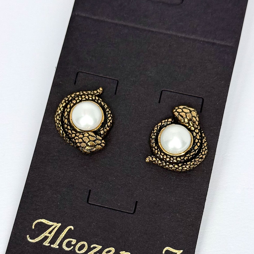 Серьги Alcozer & J с жемчугом