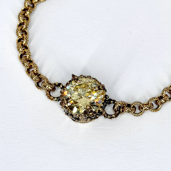 Браслет Alcozer & J Swarovski лимонный