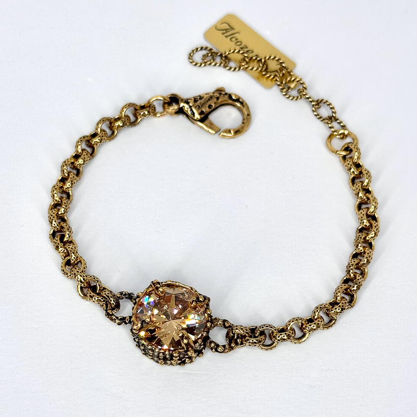 Браслет Alcozer & J Swarovski золотистый