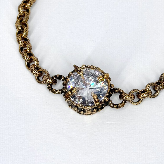 Браслет Alcozer & J Swarovski белый прозрачный