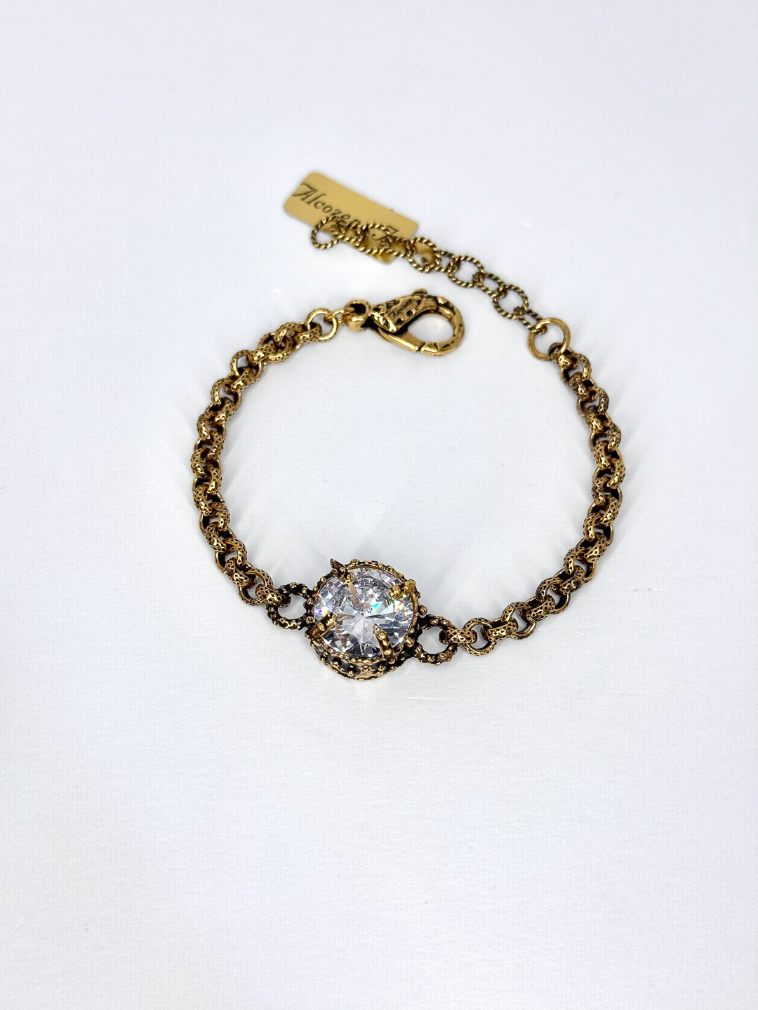 Браслет Alcozer & J Swarovski белый прозрачный