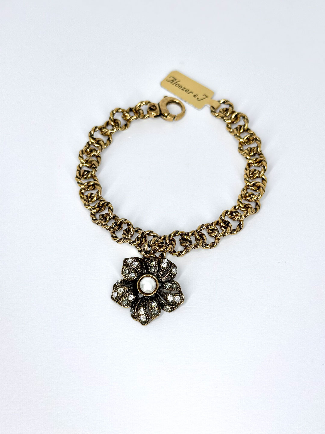 Браслет Alcozer & J B5422C с жемчугом и Swarovski