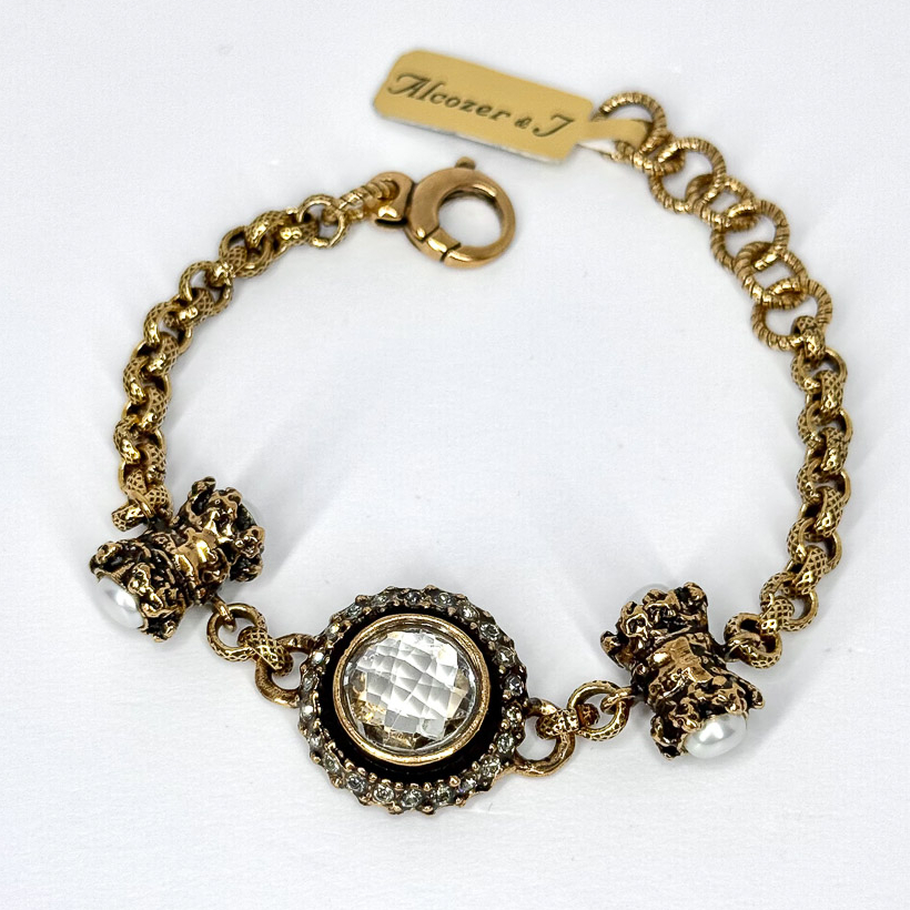 Браслет Alcozer & J с цитрином и жемчугом