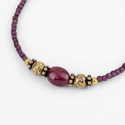 Браслет Alcozer & J с гранатом