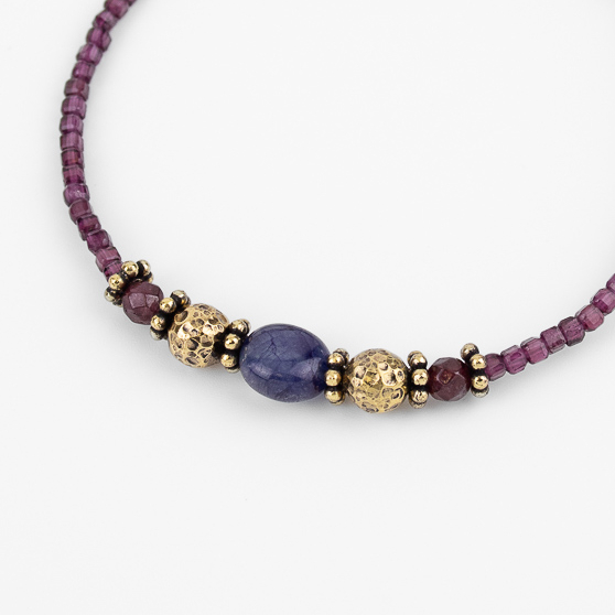 Браслет Alcozer & J гранат и аметист