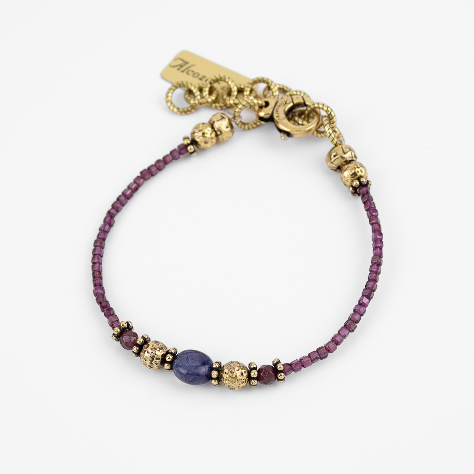 Браслет Alcozer & J гранат и аметист