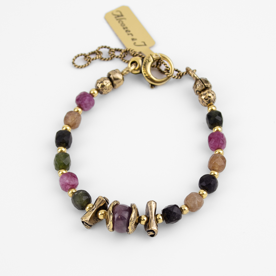 Браслет Alcozer & J  с миксом  камней