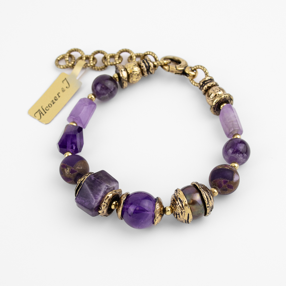 Браслет Alcozer & J с аметистом