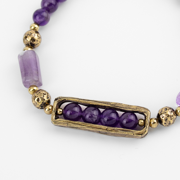 Браслет Alcozer & J с аметистом