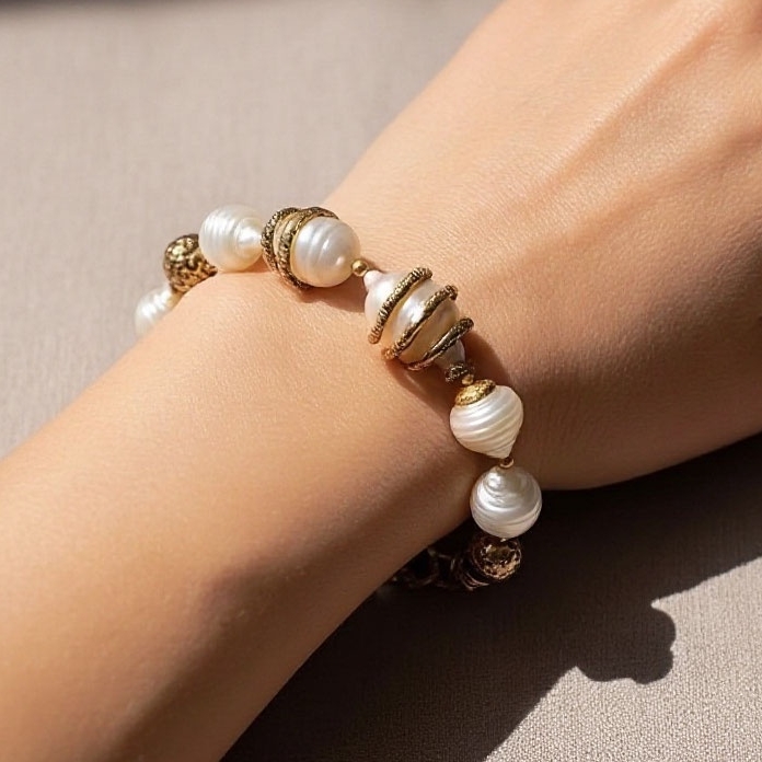 Браслет Alcozer & J  с жемчугом
