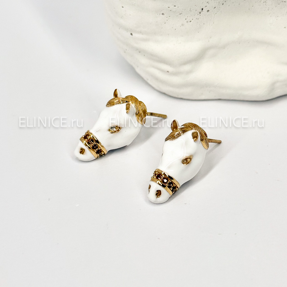 Серьги Polina Firenze OR2633 Белые