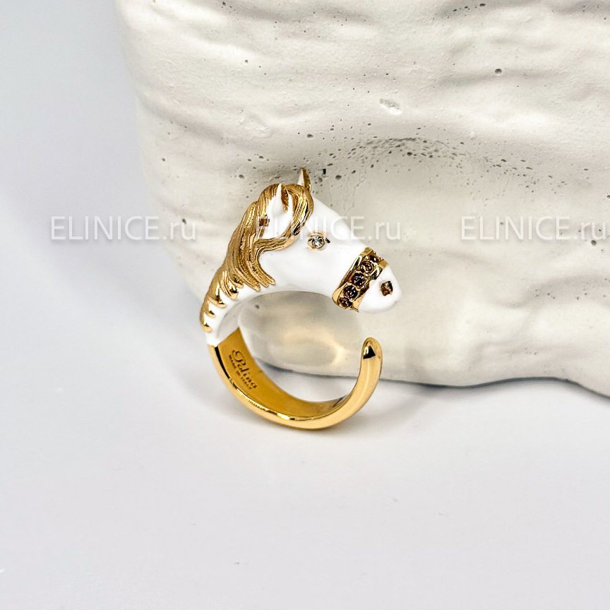 Кольцо Polina Firenze AN2492 Белое