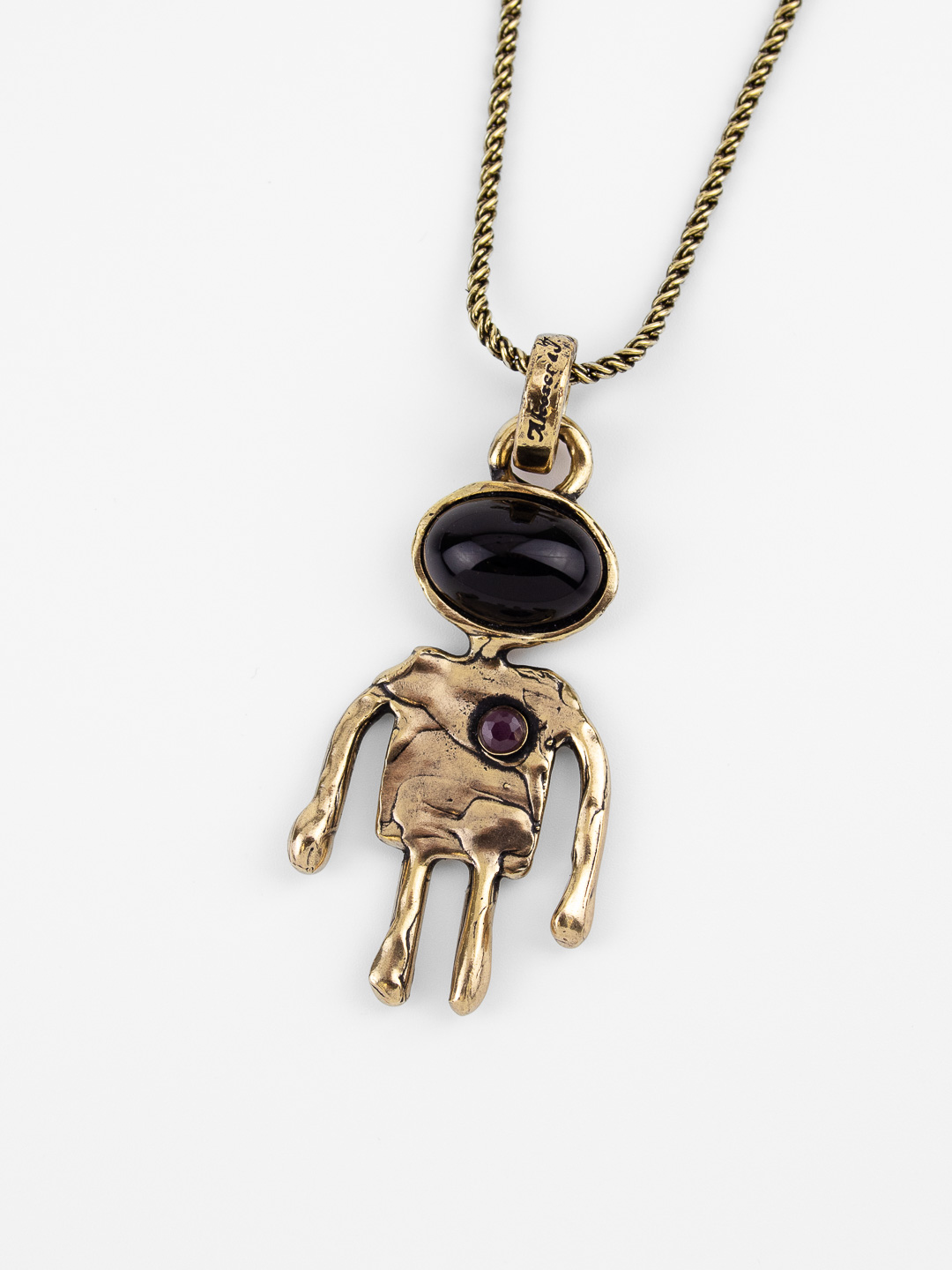 Колье Alcozer & J с ониксом и рубином