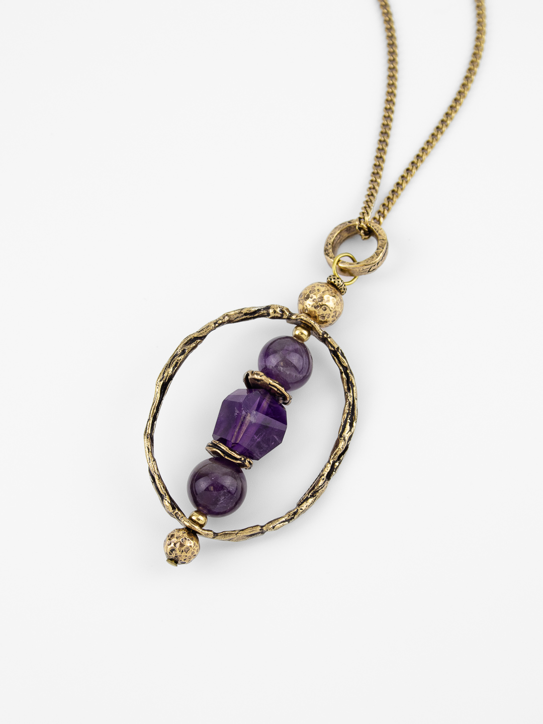Колье Alcozer & J с аметистом