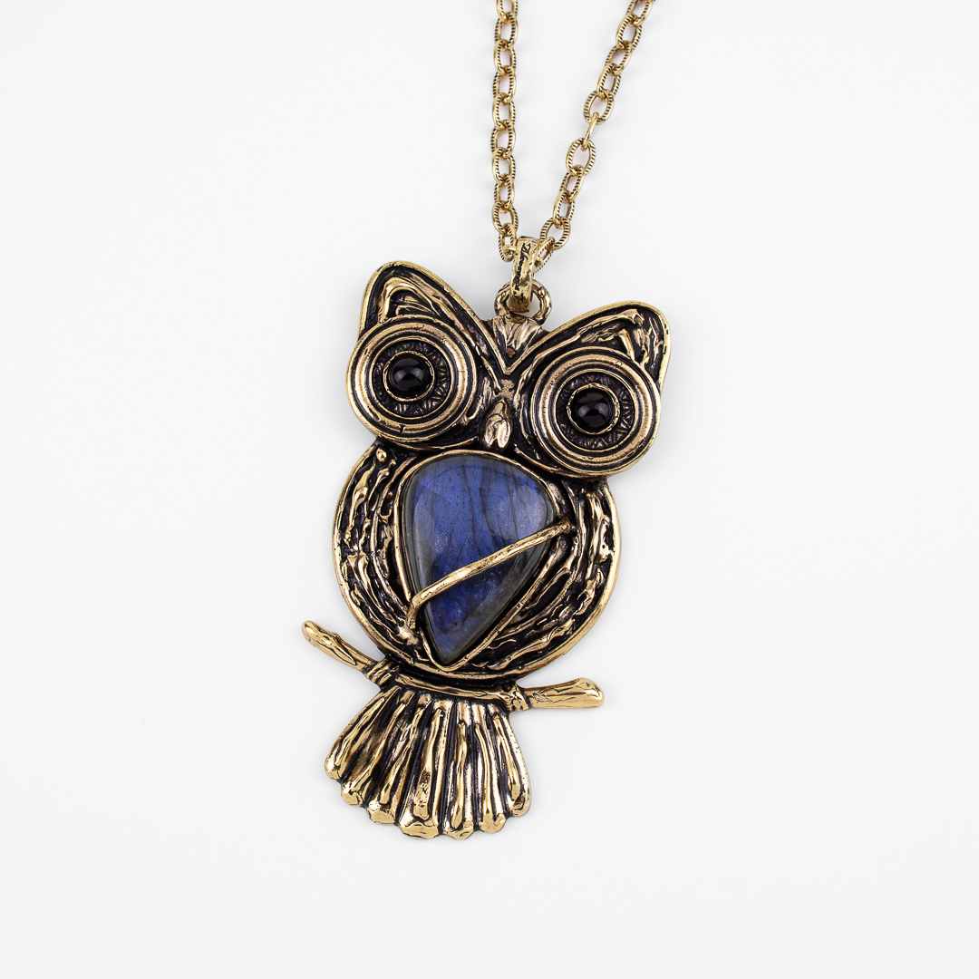 Колье Alcozer & J с лабрадором и ониксом