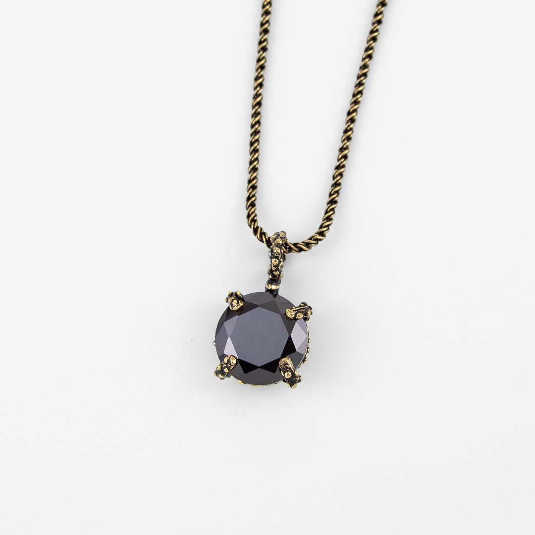 Колье Alcozer & J со Swarovski чёрный