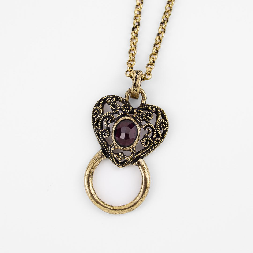 Колье Alcozer & J с гранатом