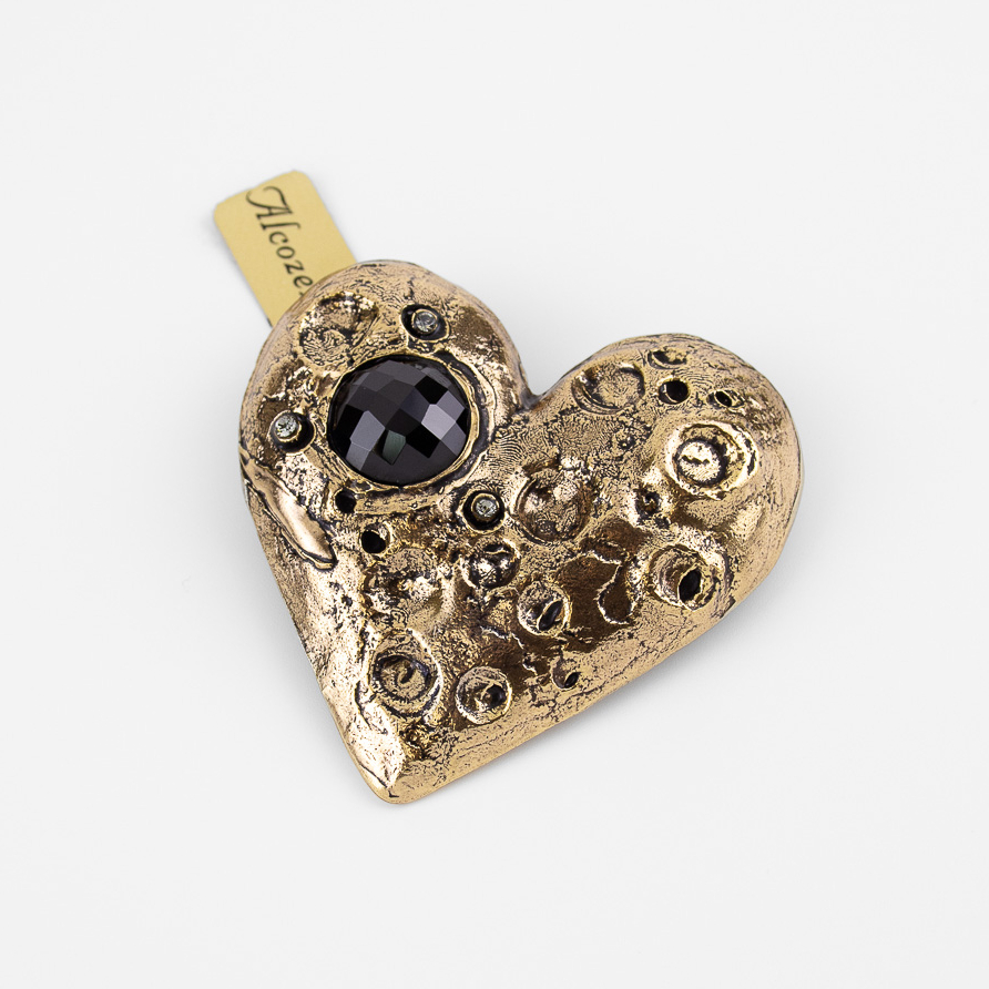 Брошь Alcozer & J со шпинелью и Swarovski