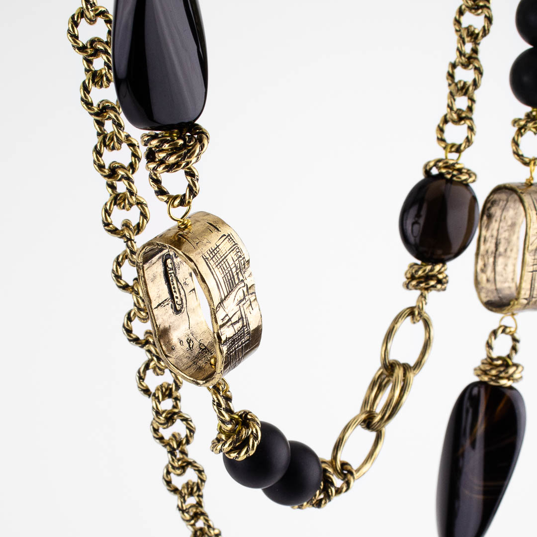 Колье Alcozer & J с ониксом