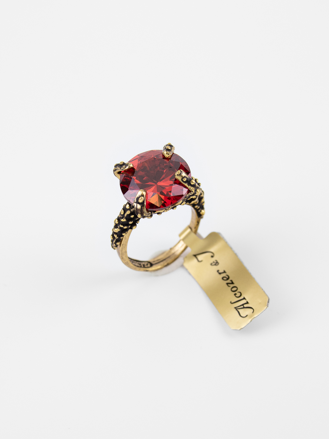 Кольцо Swarovski ALCOZER & J алый