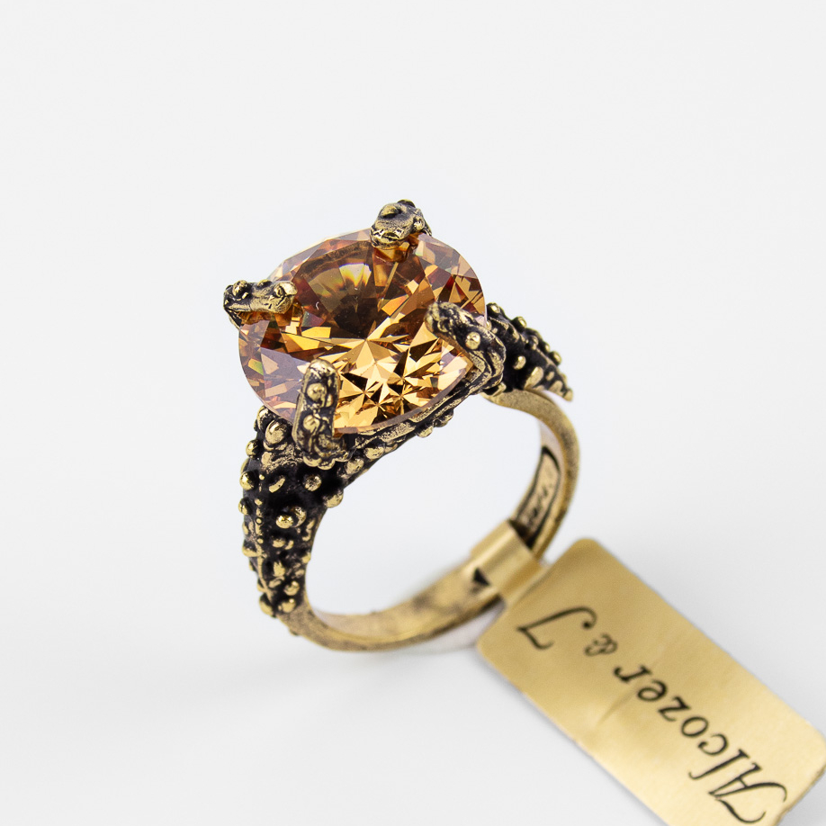 Кольцо Swarovski ALCOZER & J медовый