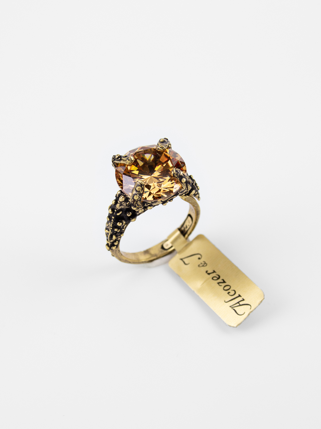 Кольцо Swarovski ALCOZER & J медовый