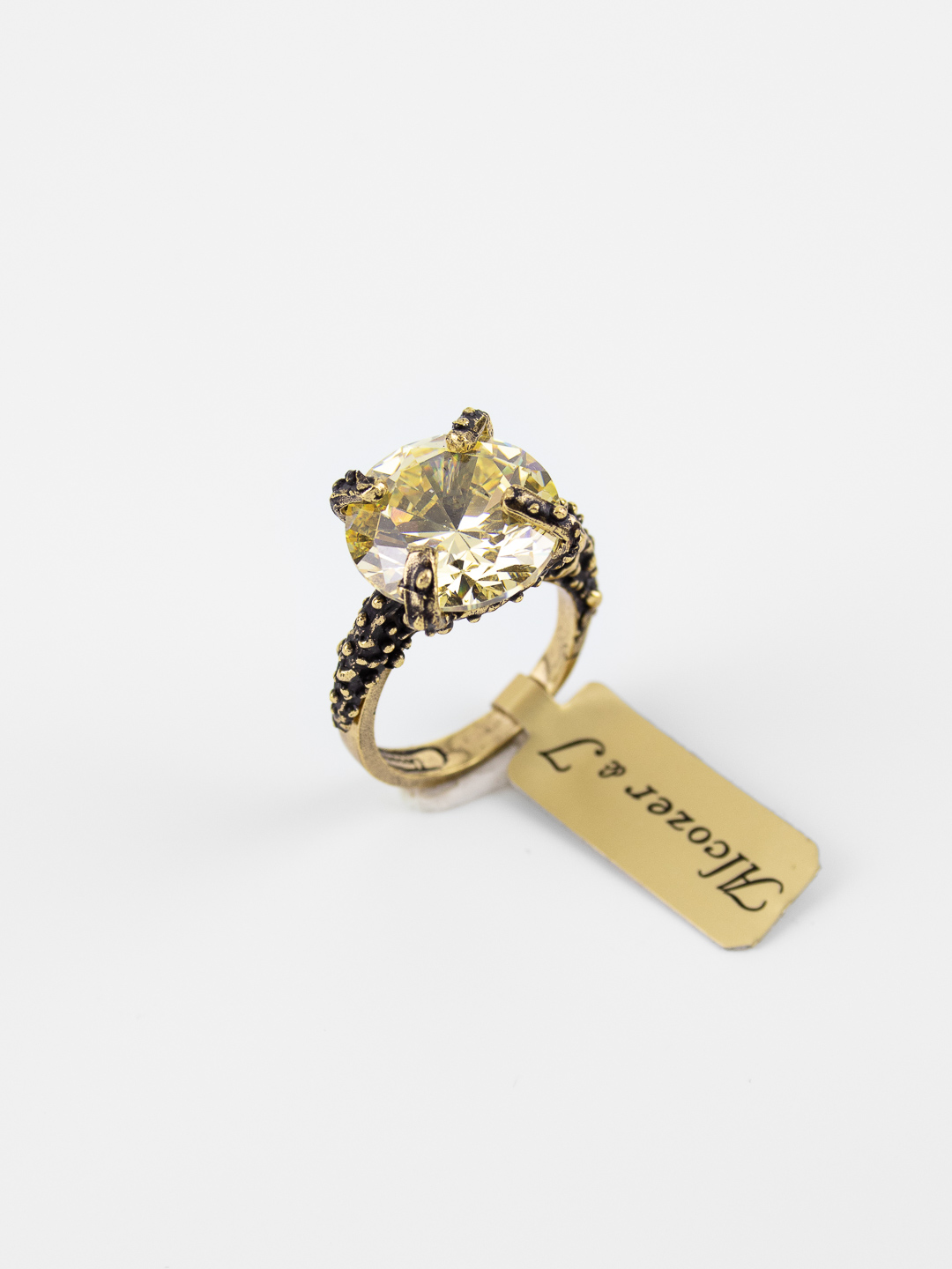 Кольцо Swarovski ALCOZER & J светло-жёлтый