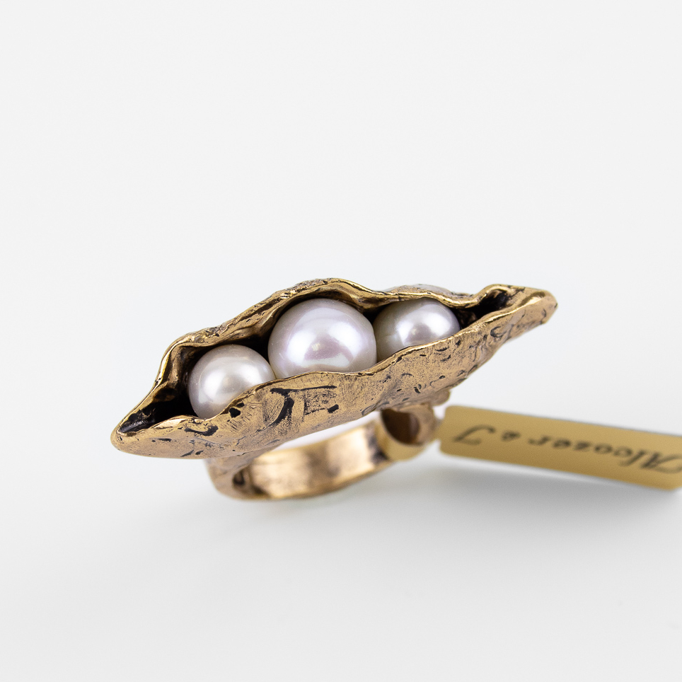 Кольцо ALCOZER & J с жемчугом