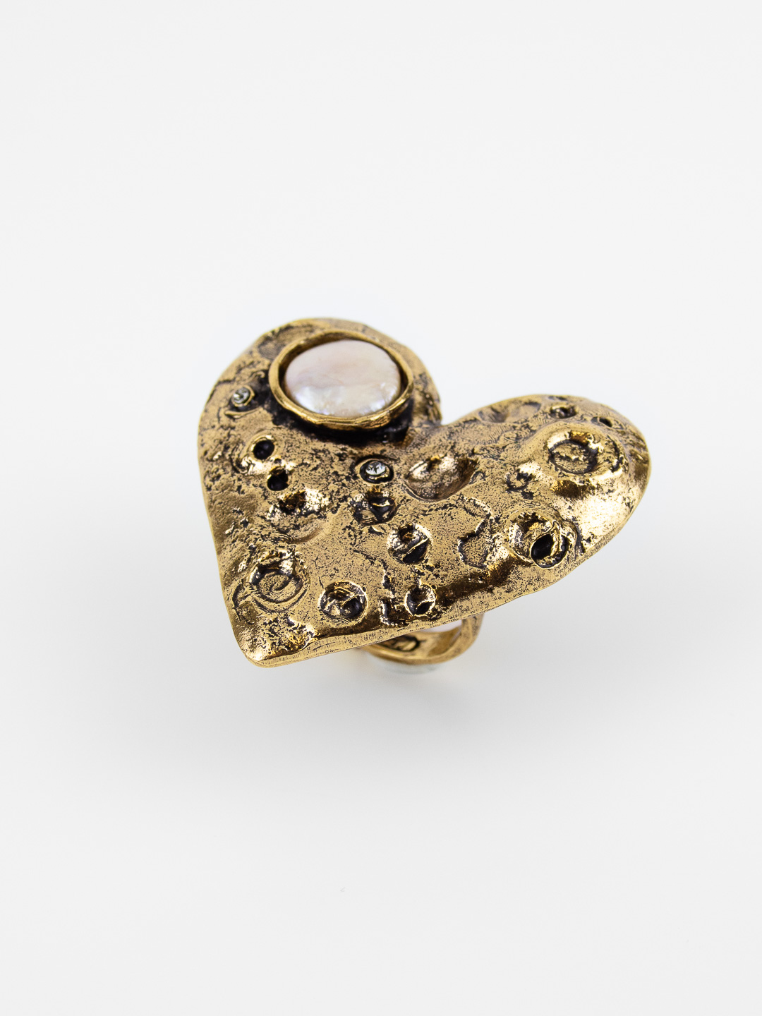 Кольцо ALCOZER & J с жемчугом и Swarovski