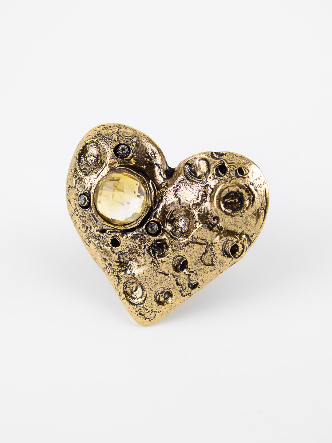 Кольцо ALCOZER & J с цитрином и Swarovski