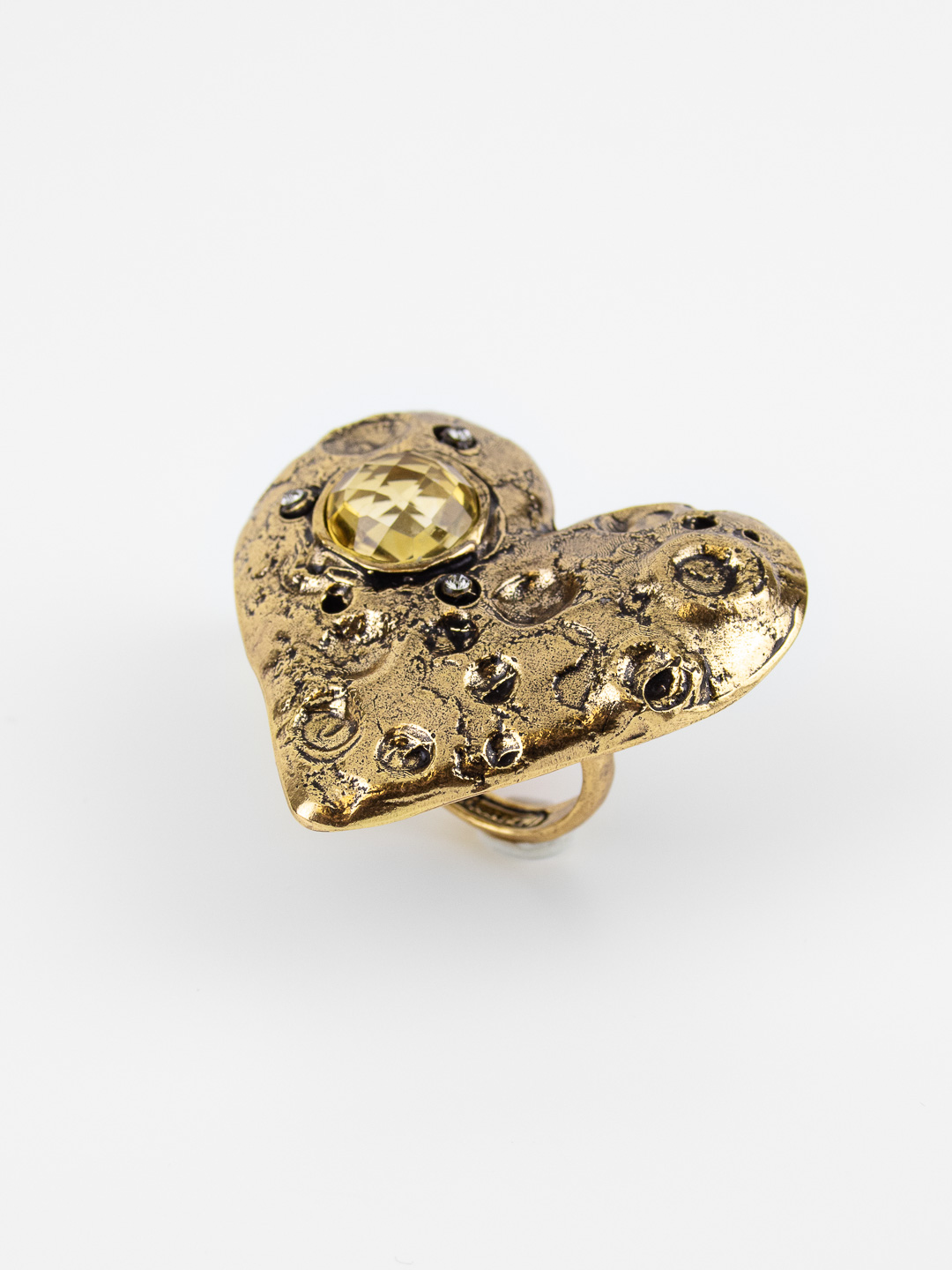 Кольцо ALCOZER & J с цитрином и Swarovski