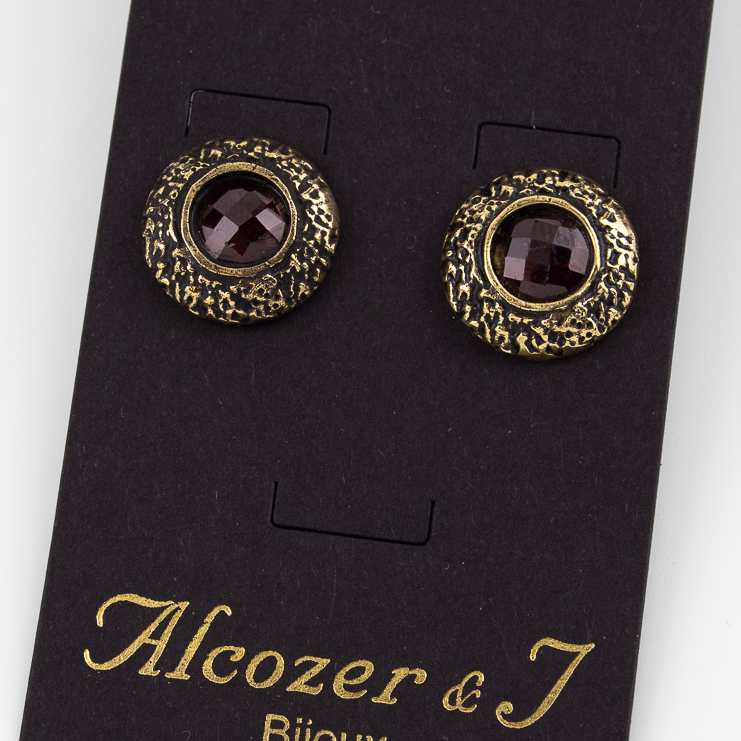 Серьги Alcozer & J с гранатом