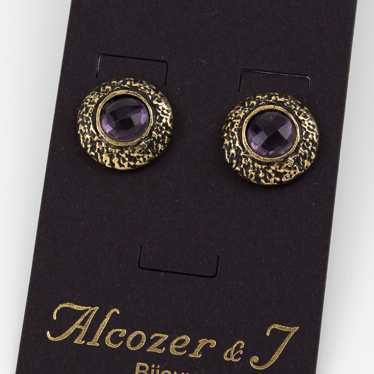 Серьги Alcozer & J с аметистом