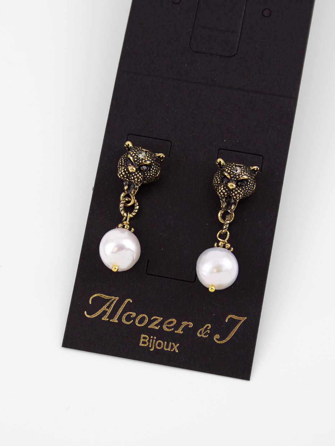 Серьги Alcozer & J с жемчугом и Swarovski