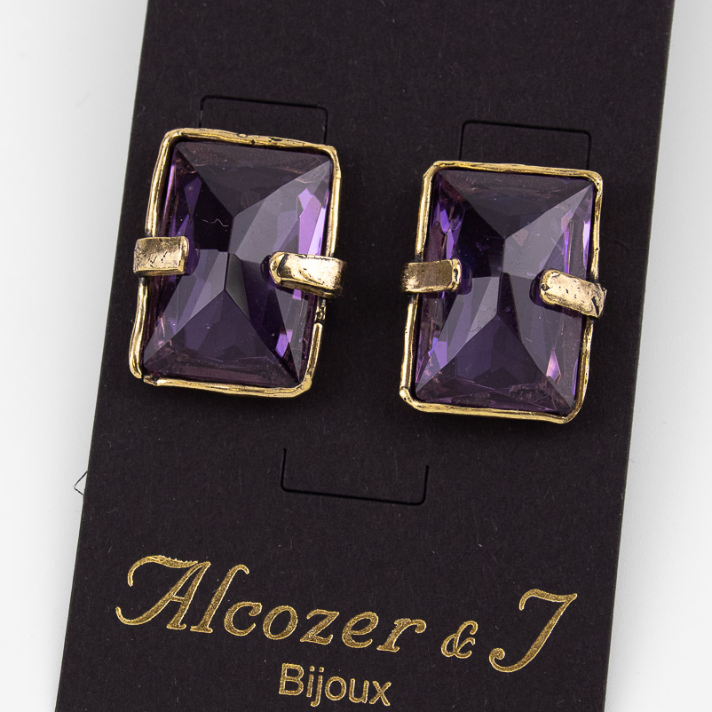Серьги Alcozer & J с кристаллом