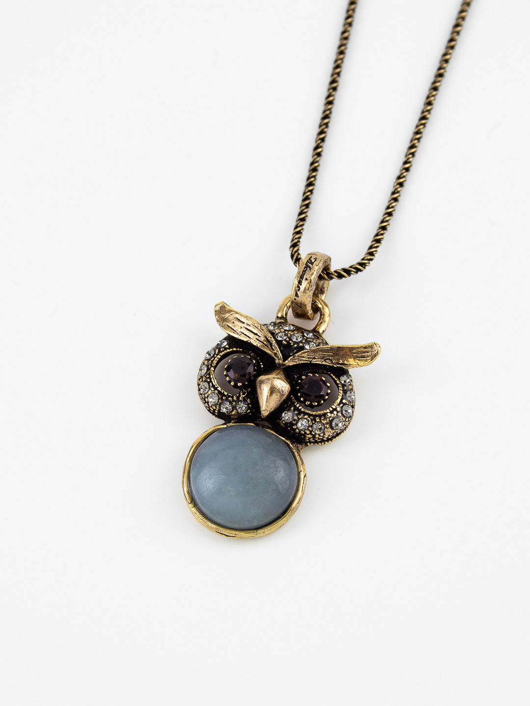 Колье Alcozer & J с аквамарином,, гранатом. Swarovski